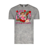 Cloud Rock with god all things are possible Vintage Tee - NancyCooperArtShop
