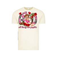 Vintage Arctic with god all things are possible Vintage Tee - NancyCooperArtShop
