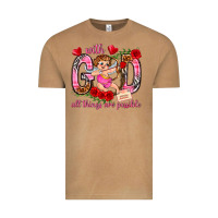 Vintage Camel with god all things are possible Vintage Tee - NancyCooperArtShop