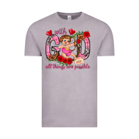 Vintage Zinc with god all things are possible Vintage Tee - NancyCooperArtShop