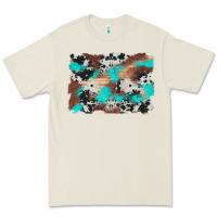 Bone western cowhide turquoise and wood background Premium Tee - Artiststas
