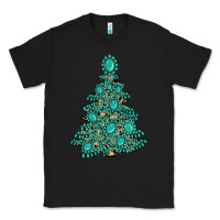 Black christmas tree with gemstones Classic Tee - MaliasSmallBusiness
