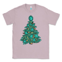 Lilac christmas tree with gemstones Classic Tee - MaliasSmallBusiness