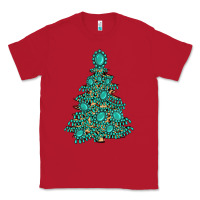Red christmas tree with gemstones Classic Tee - MaliasSmallBusiness