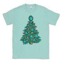 Seafoam christmas tree with gemstones Classic Tee - MaliasSmallBusiness
