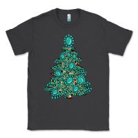 Smoke christmas tree with gemstones Classic Tee - MaliasSmallBusiness