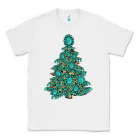 White christmas tree with gemstones Classic Tee - MaliasSmallBusiness
