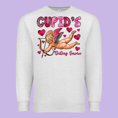 Cupid S Dating Service Premium Sweatshirt Designed By Oliviacreatesart