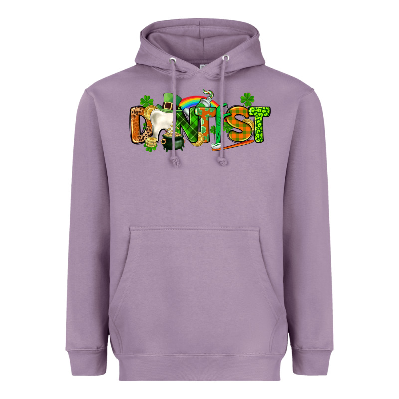 St. Patrick's Day Dentist Heavyweight Hoodie by CowGirlArtShop | Teevron