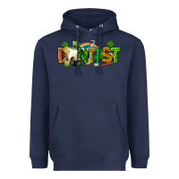 Navy St. Patrick's Day Dentist Heavyweight Hoodie - CowGirlArtShop
