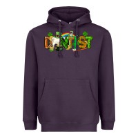 Plum St. Patrick's Day Dentist Heavyweight Hoodie - CowGirlArtShop
