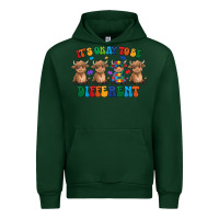 Forest Green Its Okay To Be Different Urban Hoodie - CowhideDigitalArt