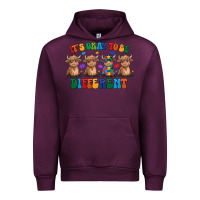 Mauve Wine Its Okay To Be Different Urban Hoodie - CowhideDigitalArt