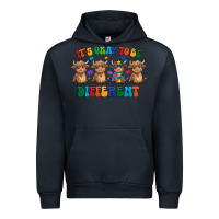 Navy Its Okay To Be Different Urban Hoodie - CowhideDigitalArt