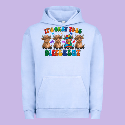 Its Okay To Be Different Urban Hoodie Designed By Cowhidedigitalart