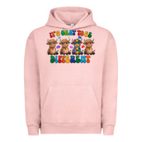 Pigment Salmon Its Okay To Be Different Urban Hoodie - CowhideDigitalArt