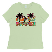 Matcha mom bod summer with palms Ladies Tee - Artiststas
