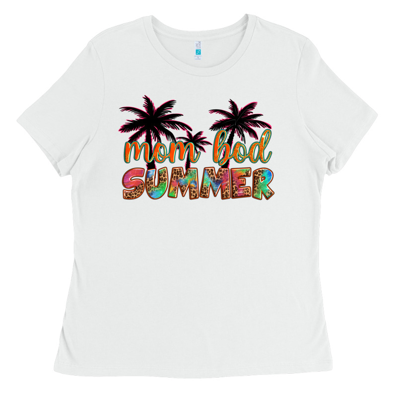 Mom Bod Summer With Palms Ladies Tee by Artiststas | Teevron