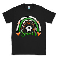 Black Soccer Rainbow Classic Tee - RanaPortraitStore