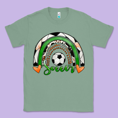 Soccer Rainbow Classic Tee Designed By Ranaportraitstore