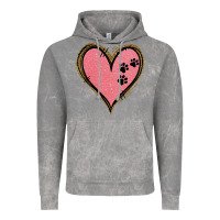 Cloud Rock Pink Glitter Heart Vintage Hoodie - Jasminsmagicworld