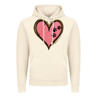 Vintage Artic Pink Glitter Heart Vintage Hoodie - Jasminsmagicworld