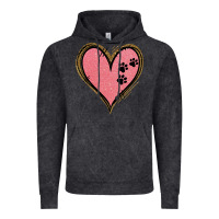 Vintage Black Pink Glitter Heart Vintage Hoodie - Jasminsmagicworld