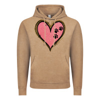Vintage Coffee Pink Glitter Heart Vintage Hoodie - Jasminsmagicworld