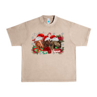 French Oak christmas horses Urban Heavy Tee - MaliasSmallBusiness