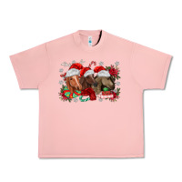 Salmon christmas horses Urban Heavy Tee - MaliasSmallBusiness