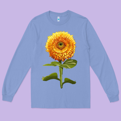 Gummy Bear Sunflower Long Sleeve Tee Designed By Lillyallendesigns