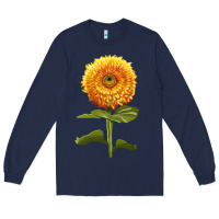 Navy Gummy Bear Sunflower Long Sleeve Tee - LillyAllenDesigns