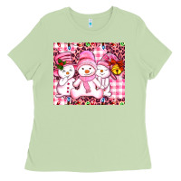 Matcha pink snowgirls Ladies Tee - AdoDesignShop