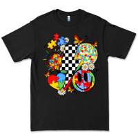 Black retro autism awareness Premium Tee - JahusDesignShop