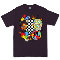 Plum retro autism awareness Premium Tee - JahusDesignShop