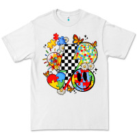 White retro autism awareness Premium Tee - JahusDesignShop