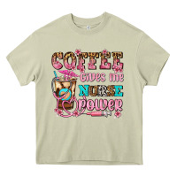 Mossy coffee gives me nurse power Heavy Core Tee - AdoDesignShop