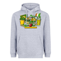 Heather Grey St. Patrick's Day Teacher coffee cups Heavyweight Hoodie - HowdyJamesFarm