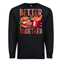 Black hamburger potatoes better together olivia Premium Sweatshirt - OliviaCreatesArt