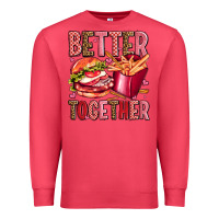 Cardinal hamburger potatoes better together olivia Premium Sweatshirt - OliviaCreatesArt