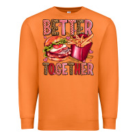 Carrot hamburger potatoes better together olivia Premium Sweatshirt - OliviaCreatesArt