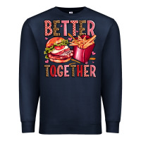 Navy hamburger potatoes better together olivia Premium Sweatshirt - OliviaCreatesArt