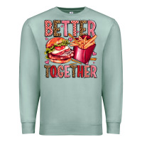 Seafoam hamburger potatoes better together olivia Premium Sweatshirt - OliviaCreatesArt