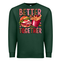 Sports Green hamburger potatoes better together olivia Premium Sweatshirt - OliviaCreatesArt