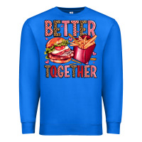 True Royal hamburger potatoes better together olivia Premium Sweatshirt - OliviaCreatesArt