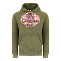 Vintage Olive merry christmas pink Vintage Hoodie - MaliasSmallBusiness