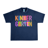 Navy kindergarten Urban Heavy Tee - NancyCooperArtShop