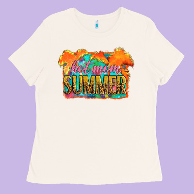 Hot Mom Summer Ladies Tee Designed By Artiststas