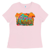 Bubblegum Pink hot mom summer Ladies Tee - Artiststas