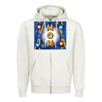 Oatmeal Heather police mom mother’s day Zipper Hoodie - TumblerDesignByShophia